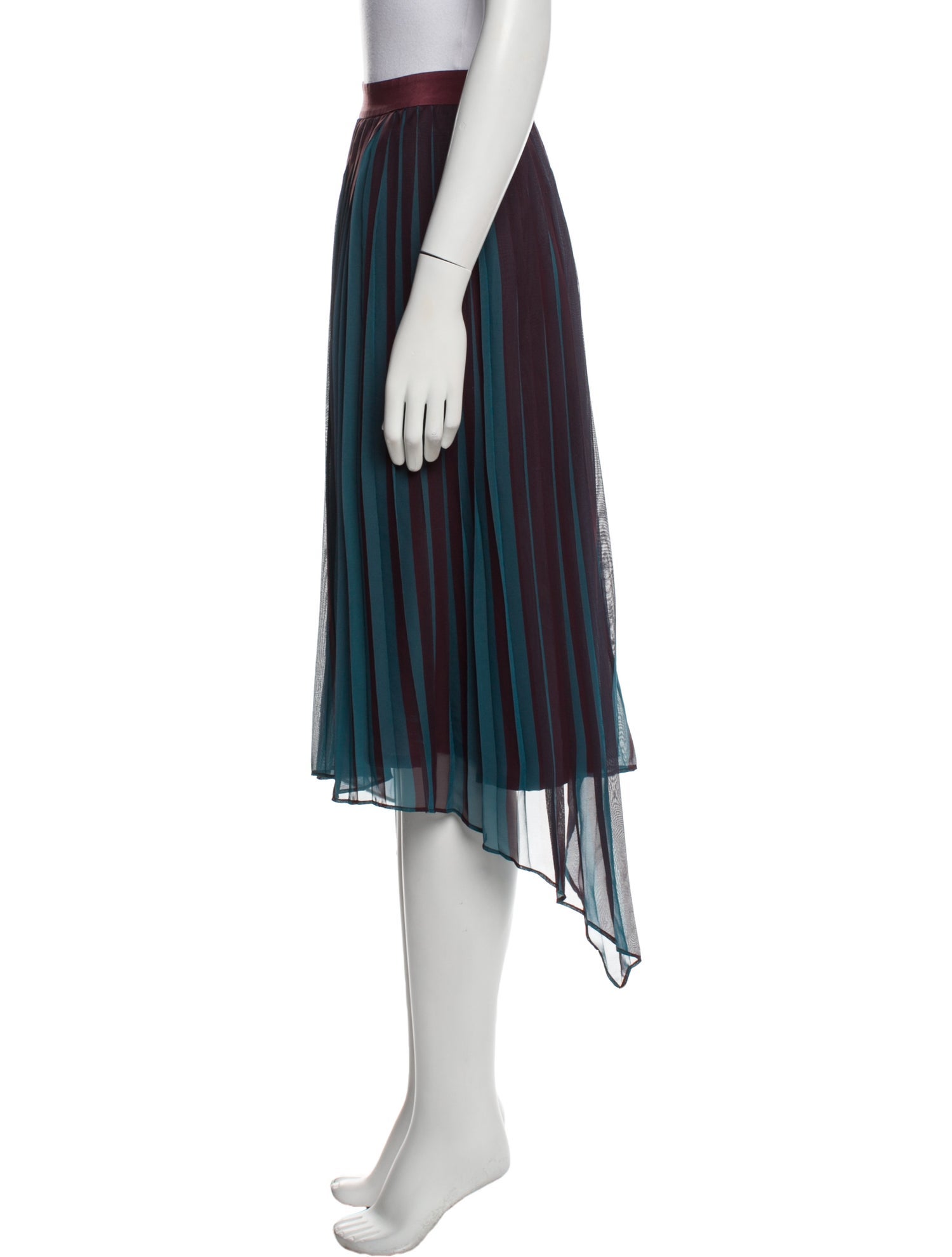 By Malene Birger Striped Midi Length Skirt